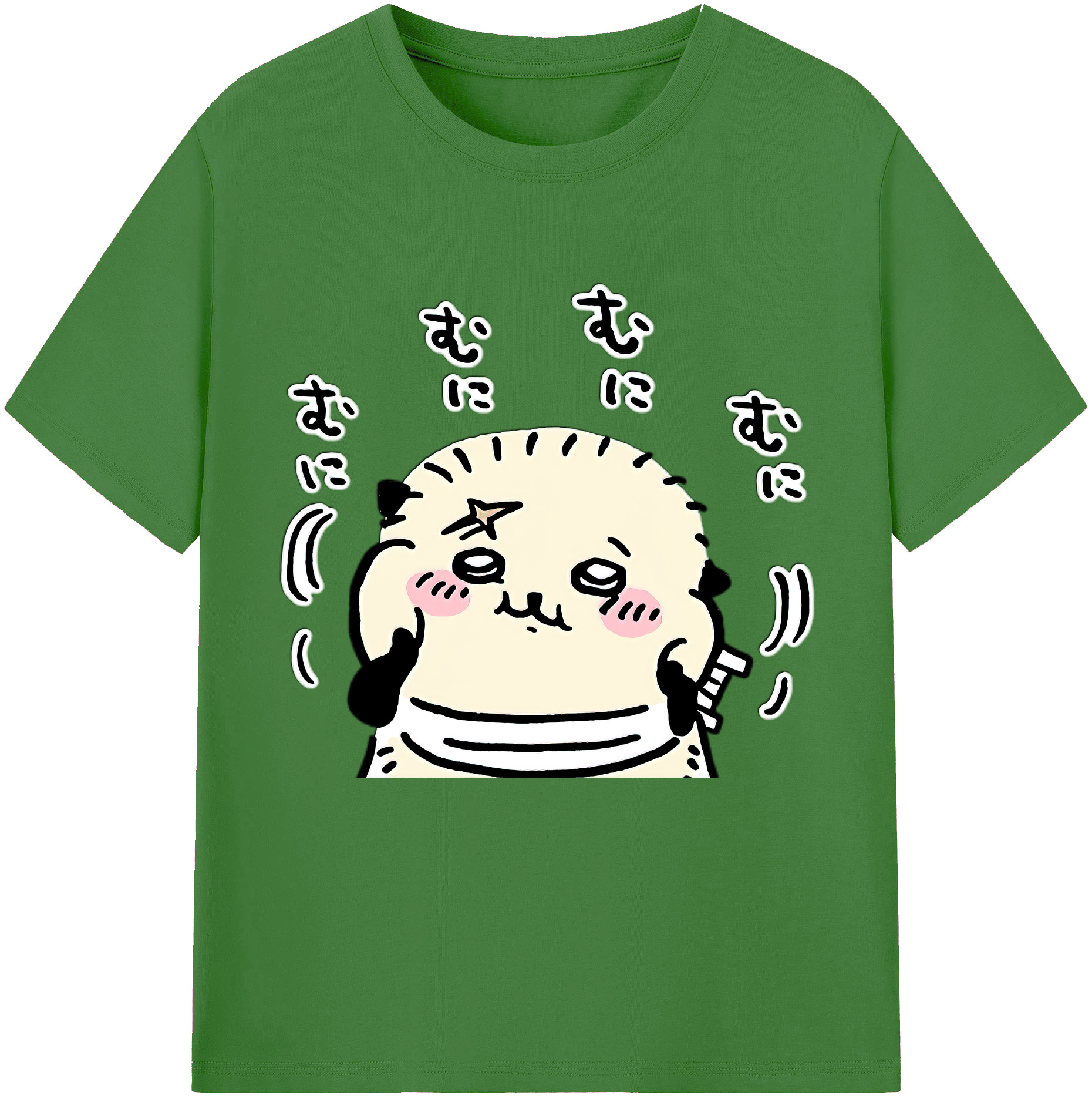 （画像用） ちいかわ ラッコ Chii-kawa Sea otter レディースカジュアルプリントTシャツ（綿100％）